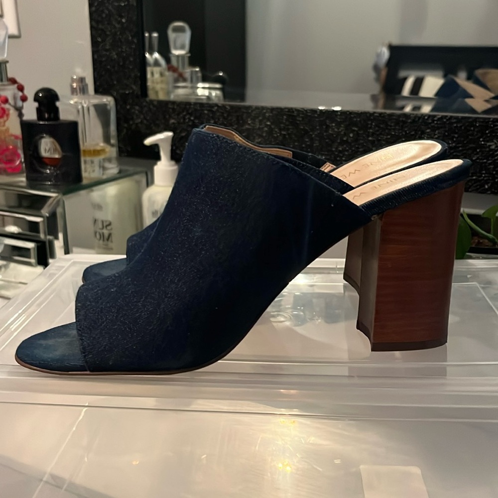 Nine West Jean Open Toe Chunky Heel